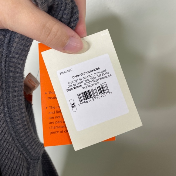 NWT Knox Rose Waffle Knit Top Gray Sz. 2X - Picture 9 of 12